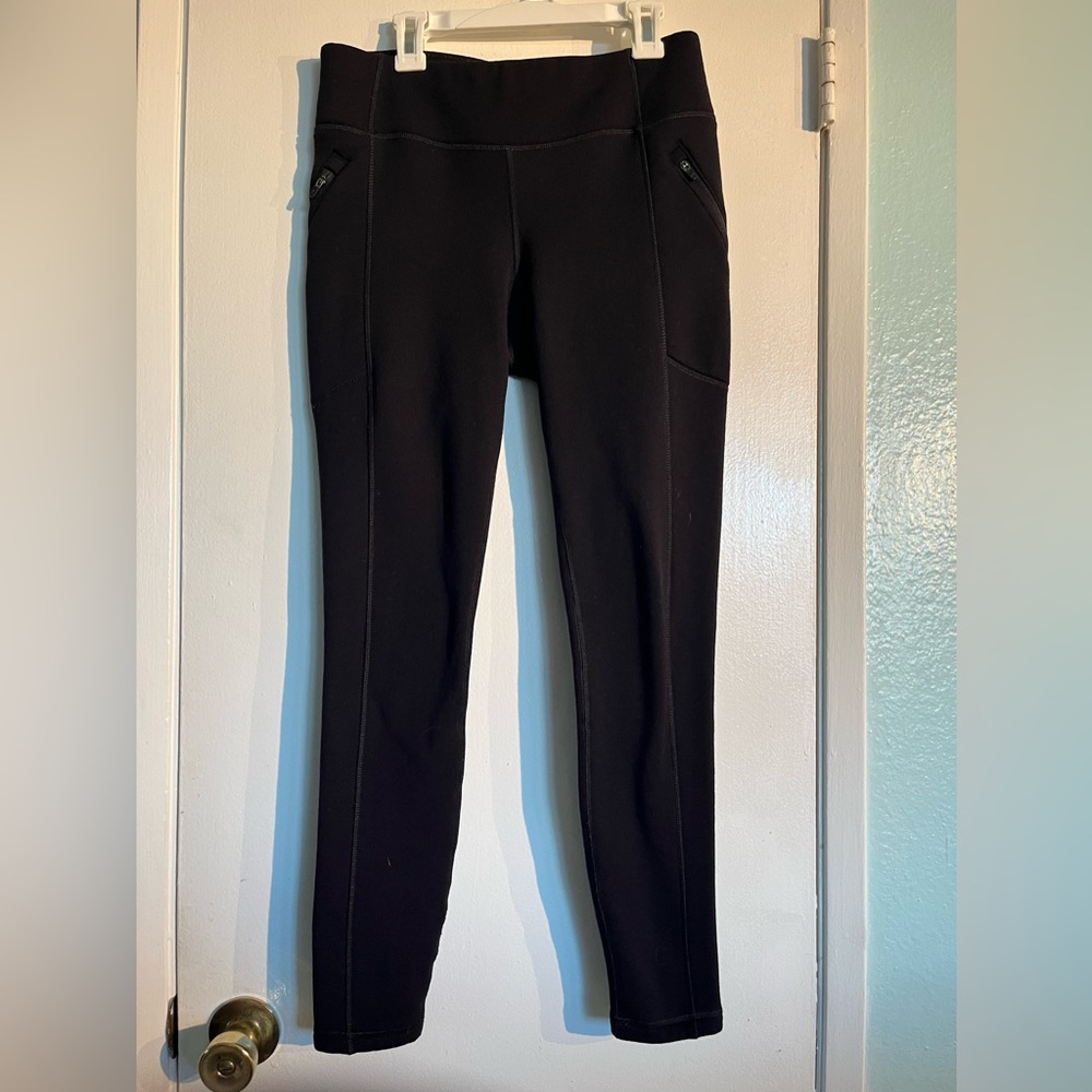 Athleta black tight sweatpants